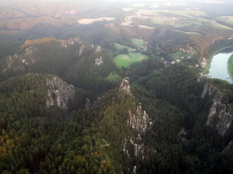 Ballonfahrt Sächsische Schweiz